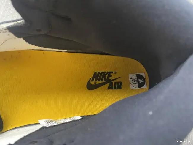 Cheap TBK Yellow 555088-711 Jordan Air 1 High Toe OG 0328